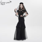 EVA LADY Women's Gothic Ruched Ruffled Off Shoulder Dress