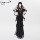 EVA LADY Women's Gothic Ruched Ruffled Off Shoulder Dress