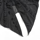 EVA LADY Women's Gothic Ruffled Off Shoulder Flared Sleeved Shirt Black