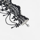 EVA LADY Women's Gothic Spider Beaded Chain Lace Choker