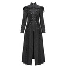 EVA LADY Women's Gothic Stand Collar Ruffled Coat with Hood