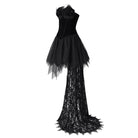 EVA LADY Women's Grungy Punk Goth Short Wedding Dress
