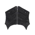 EVA LADY Women's Punk Batwing Beaded Lace-up Underbust Corset