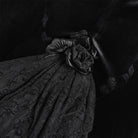 EVA LADY Women's Vintage Goth Skirt With Train