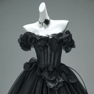 Kobine Custom-made Gothic Off Shoulder Floral Corseted Multi-Layered Maxi Ball Gown Wedding Dress