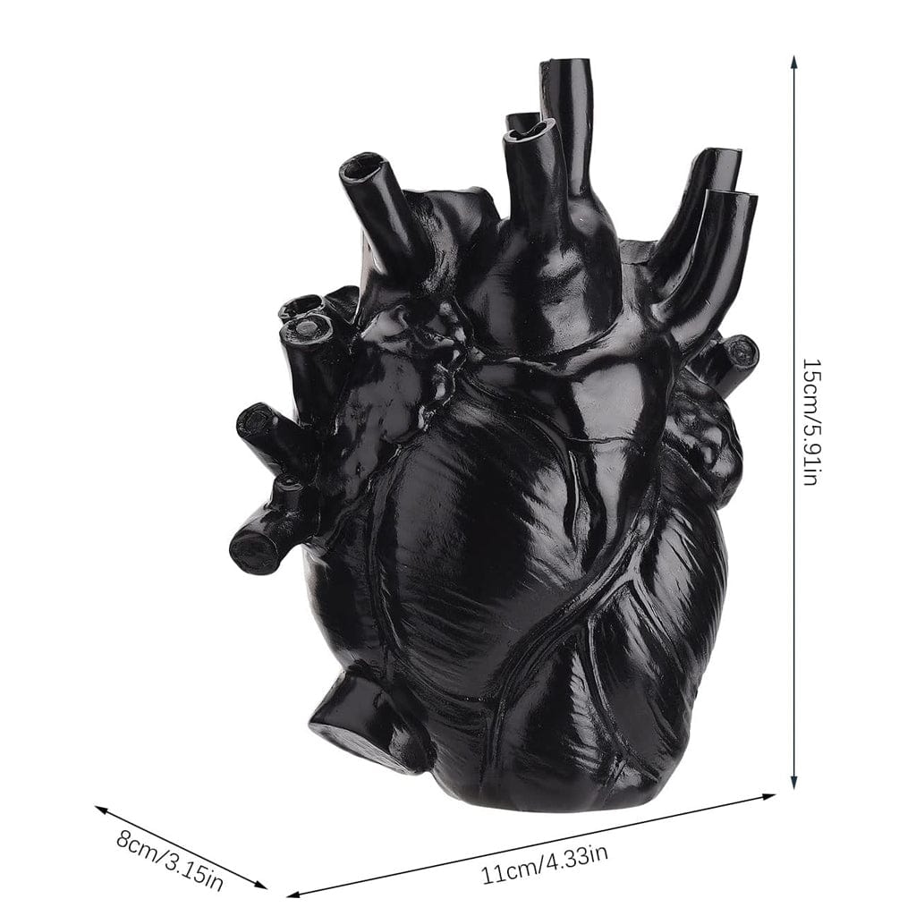 Kobine Gothic Anatomical Heart Resin Vases