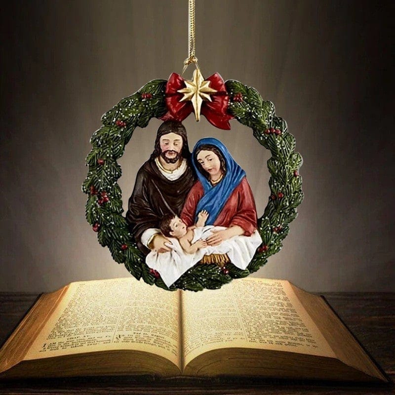 Kobine Gothic Birth of Jesus Christmas Tree Hanging Decor
