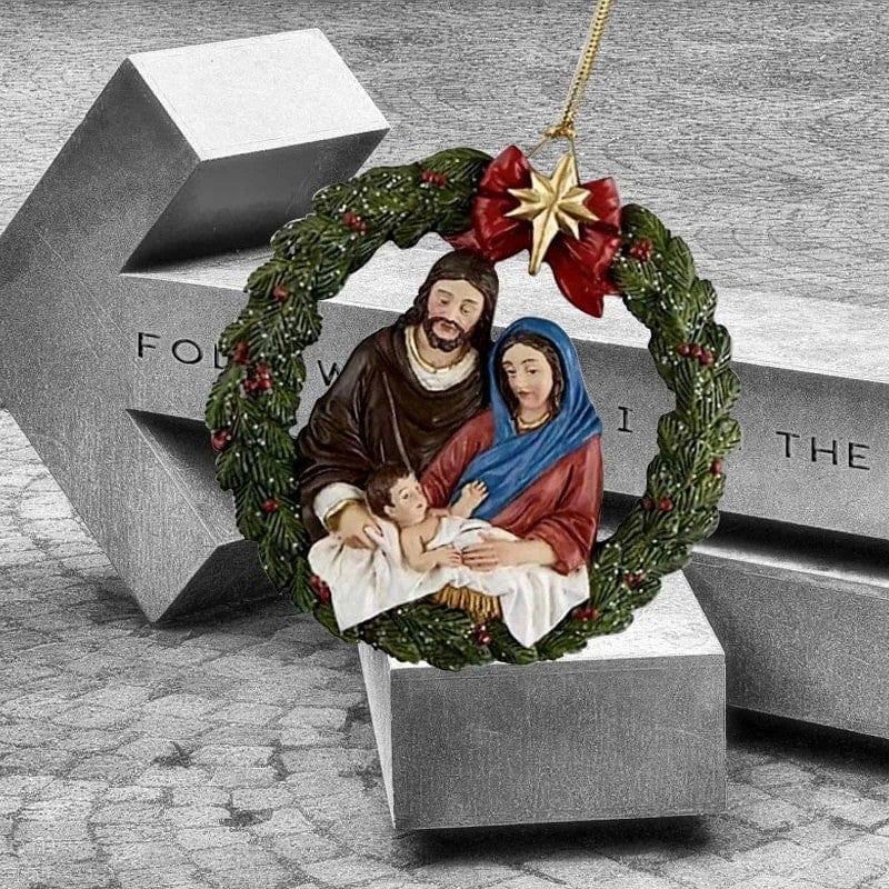 Kobine Gothic Birth of Jesus Christmas Tree Hanging Decor