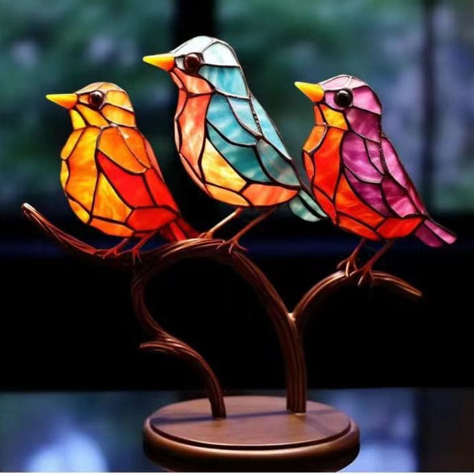 Kobine Gothic Colourful Birds Decor