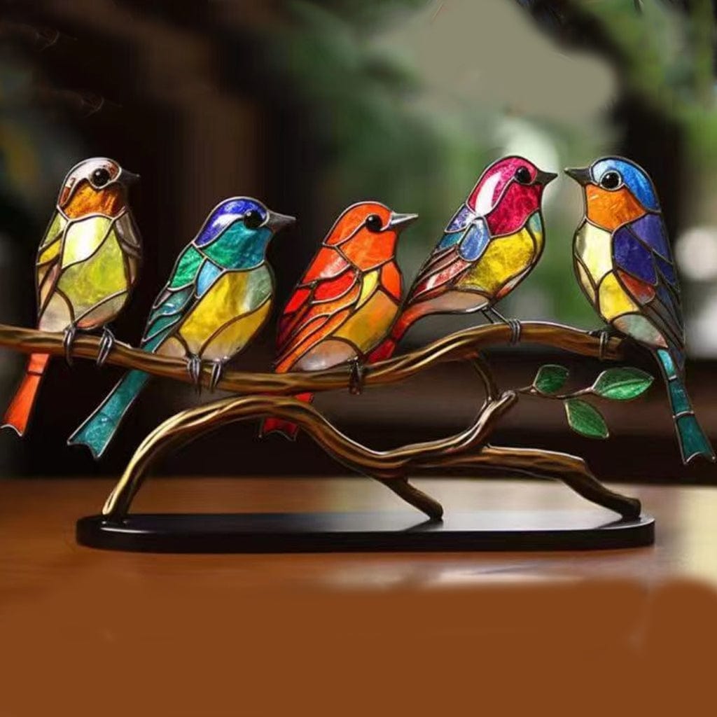 Kobine Gothic Colourful Birds Decor