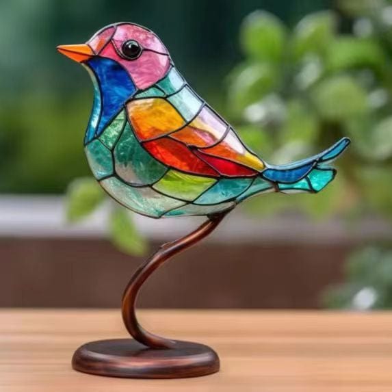 Kobine Gothic Colourful Birds Decor