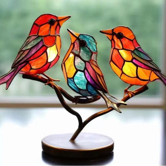 Kobine Gothic Colourful Birds Decor