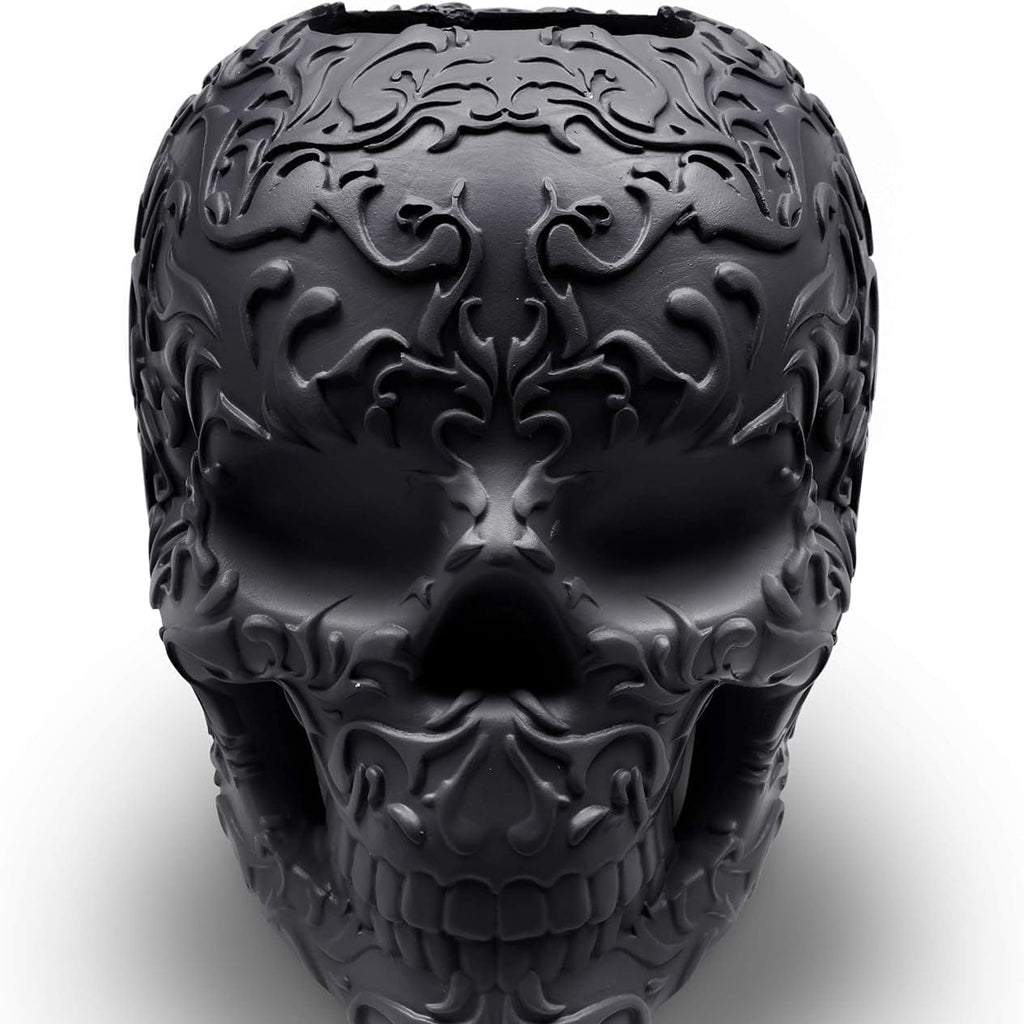 Kobine Gothic Skull Makeup Brush Holder