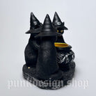 Kobine Home's Gothic Magic Cat Candlestick Ornament