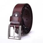 Kobine Men's Gothic Belts With Rivets Of Skulls And Crosses