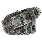 Kobine Men's Gothic Butterfly Embossed Belt