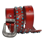 Kobine Men's Gothic Calaite Studded Belt