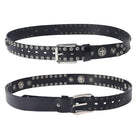 Kobine Men's Gothic Cross Studded Belt