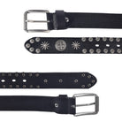 Kobine Men's Gothic Cross Studded Belt