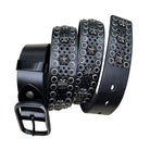 Kobine Men's Gothic Cutout Studded Belt
