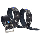 Kobine Men's Gothic Diamante Studded Belt