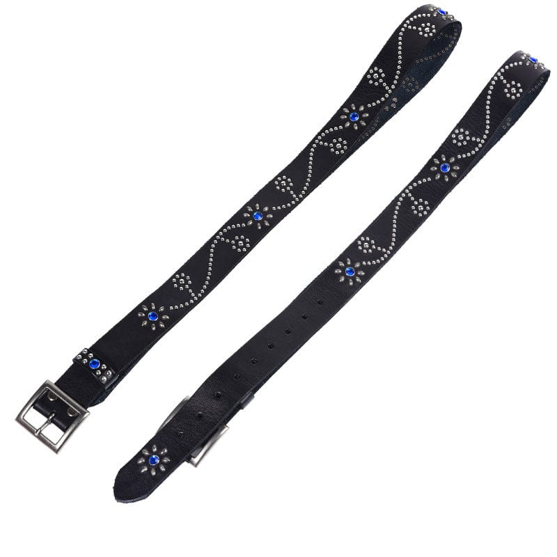 Kobine Men's Gothic Diamante Studded Belt