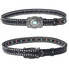 Kobine Men's Gothic Diamante Studded Belt