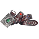 Kobine Men's Gothic Emerald Studded Belt