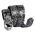 Kobine Men's Gothic Emobossed Tiger Belt
