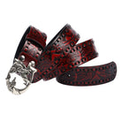 Kobine Men's Gothic Emobossed Tiger Belt