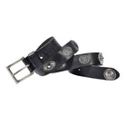 Kobine Men's Gothic Metal Floral Rivet Belt