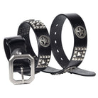 Kobine Men's Gothic Star Studded Belt