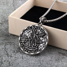 Kobine Men's Punk Angel Letter Pendant Necklace