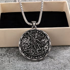 Kobine Men's Punk Angel Letter Pendant Necklace