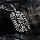 Kobine Men's Punk Archangel Michael Necklace