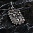 Kobine Men's Punk Archangel Michael Necklace