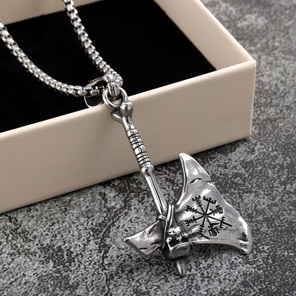 Kobine Men's Punk Axe Necklace