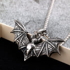 Kobine Men's Punk Bat Pendant Necklace