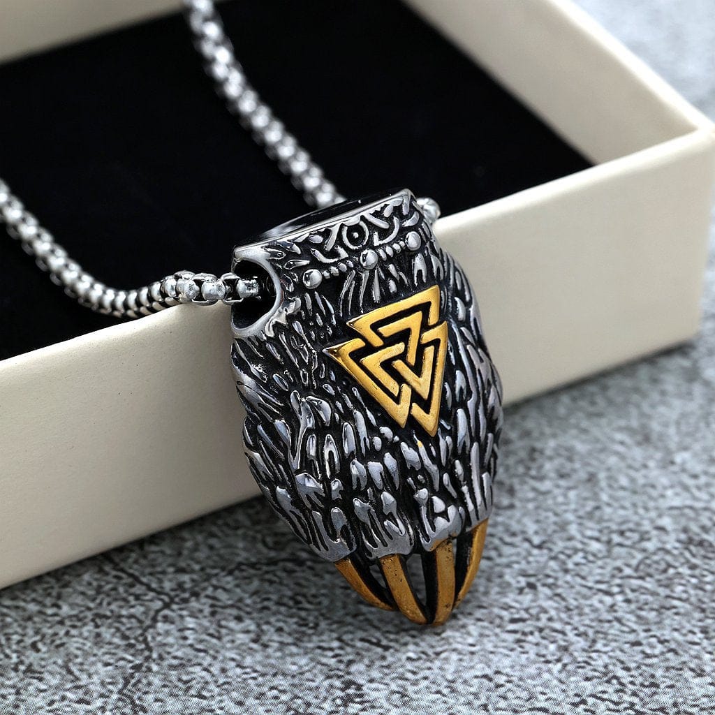 Kobine Men's Punk Bear Paw Necklace