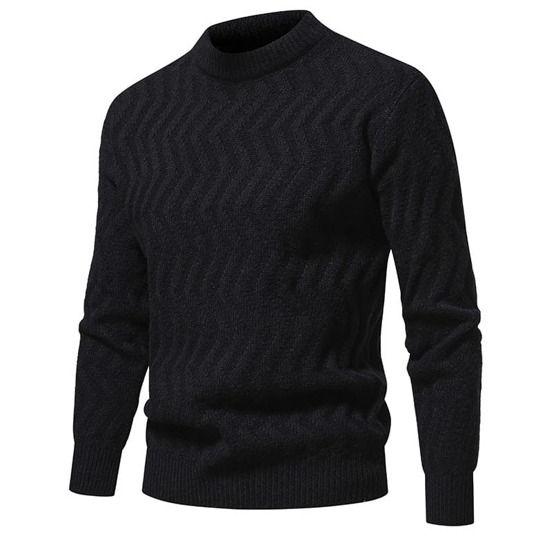 Kobine Men's Punk Cable Knitted Sweater