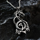 Kobine Men's Punk Celtic Dragon Knot Necklace