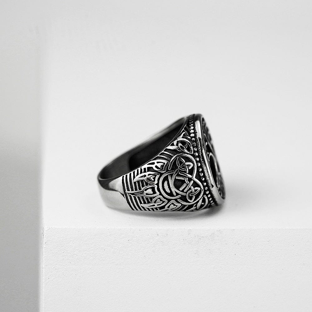 Kobine Men's Punk Celtic Knot Celtic Tree of Life Ring