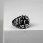 Kobine Men's Punk Celtic Knot Celtic Tree of Life Ring