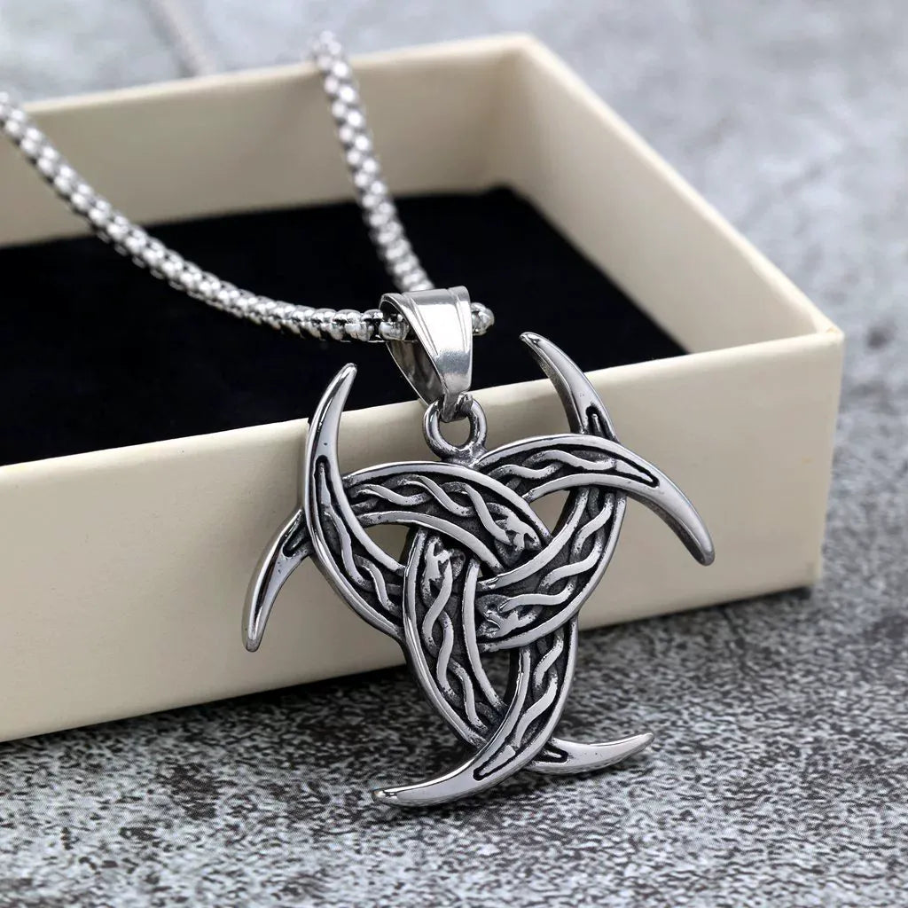 Kobine Men's Punk Celtic Knot Necklace