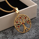 Kobine Men's Punk Celtic Tree of Life Necklace