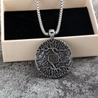 Kobine Men's Punk Celtic Tree of Life Spiral Necklace