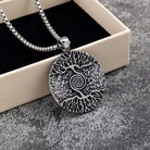 Kobine Men's Punk Celtic Tree of Life Spiral Necklace