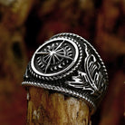 Kobine Men's Punk Compass Ring