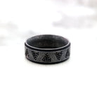 Kobine Men's Punk Distressed Valknut Ring