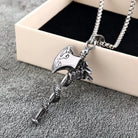 Kobine Men's Punk Dragon Axe Necklace